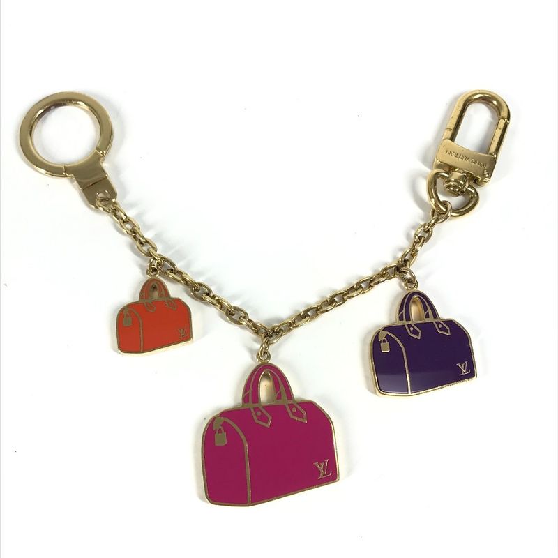Louis Vuitton Key Holder Chain Iconic M66985 Metal Gold