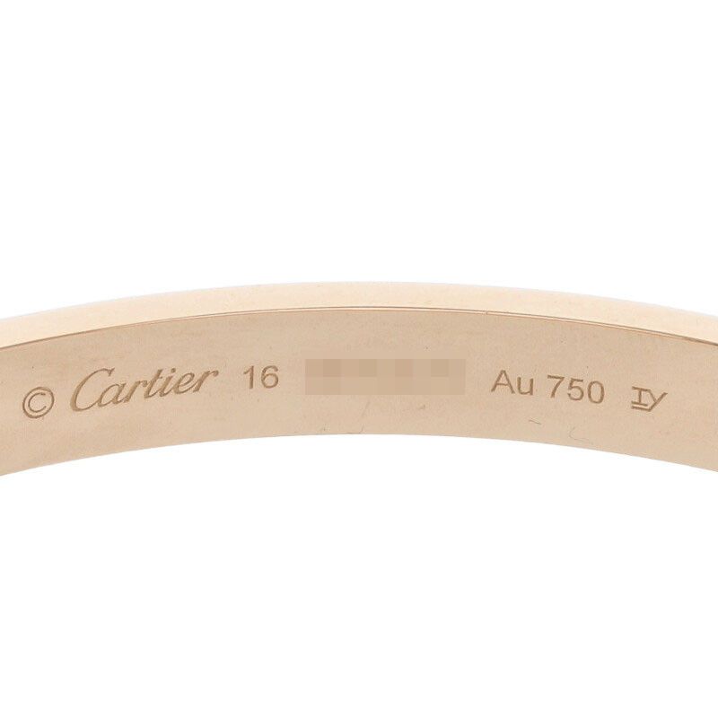 Cartier LOVE Bracelet Love Bracelet 18kpg Love Bracelet Men's 16
