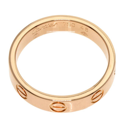 Cartier Mini Love Ring #48 Ring - 18K Pink Gold Ladies