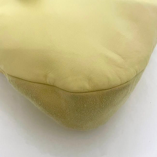 Loewe Handbag Yellow Anagram Excellent Condition Leather Suede Preowned