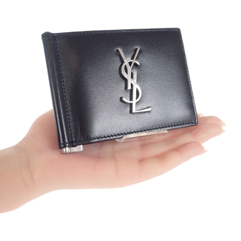 Saint Laurent Cassandra Card Holder Bifold With Money Clip 4856300sx0e1000 Card