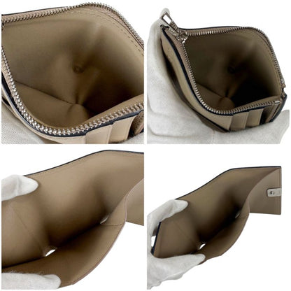 Loewe Anagram Trifold Wallet Pebble Grain Calf Sand Beige