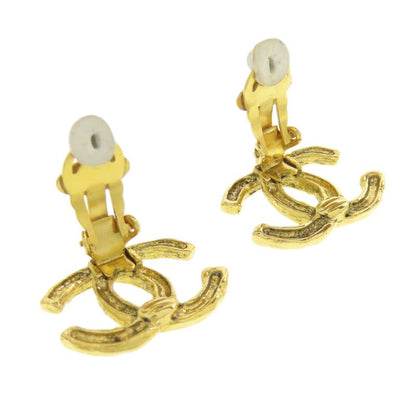 Chanel Coco Mark Earrings Metal Ladies