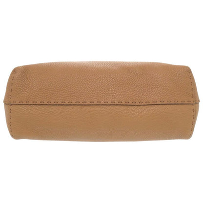 Fendi Selleria Carla Leather Brown Tote Handbag Brown 0024 Fendi