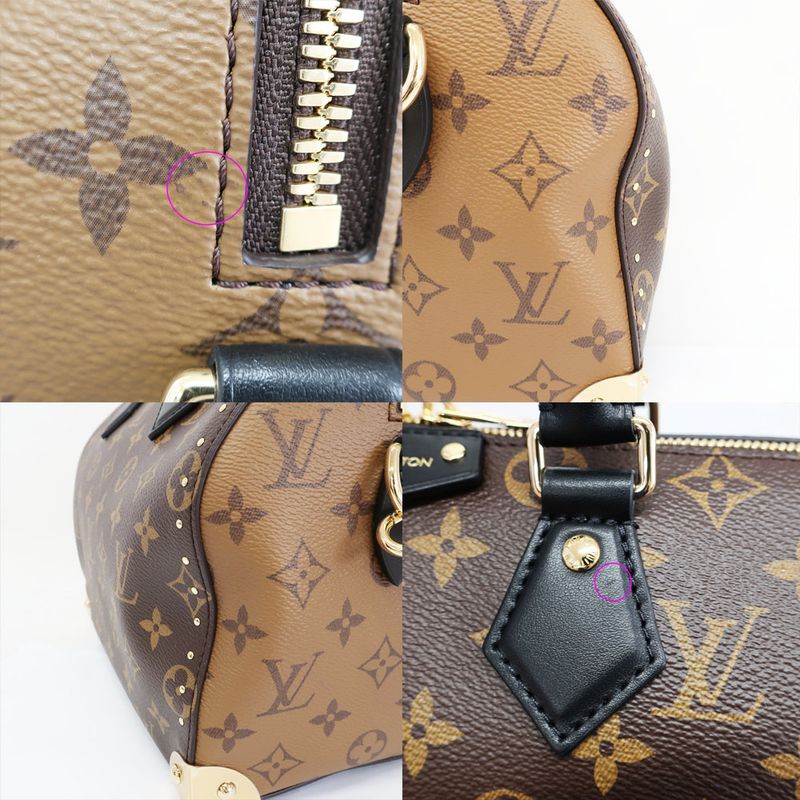 White Louis Vuitton Speedy Trunk 25 Monogram M26181 Handbag Shoulder - Mini