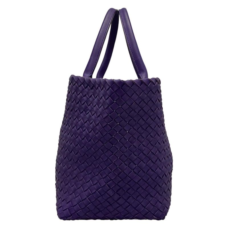 Bottega Veneta Tote Bag Cabas MM Purple Limited Edition Of 750 (361/750) Leather