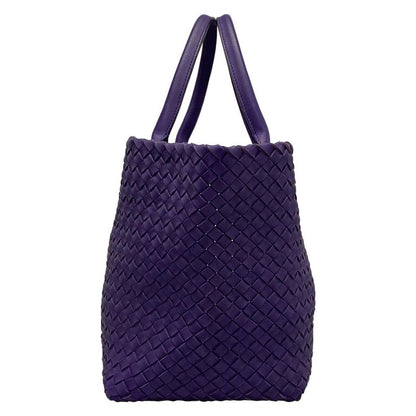 Bottega Veneta Tote Bag Cabas MM Purple Limited Edition Of 750 (361/750) Leather