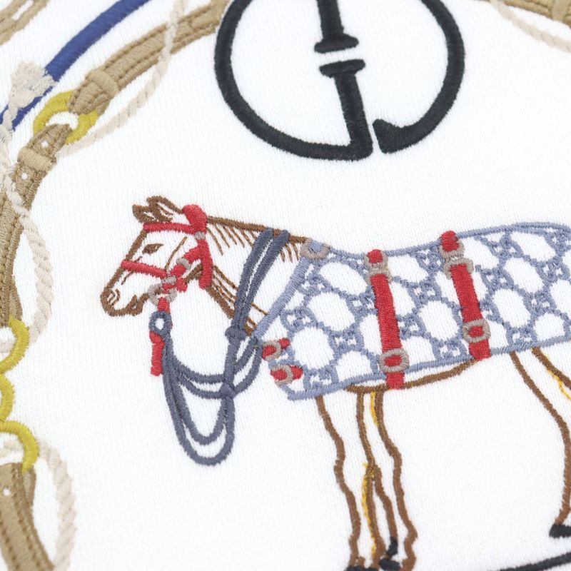 Gucci 24SS 760367 100% Cotton GG Logo Embroidery Horse Firenze High Neck