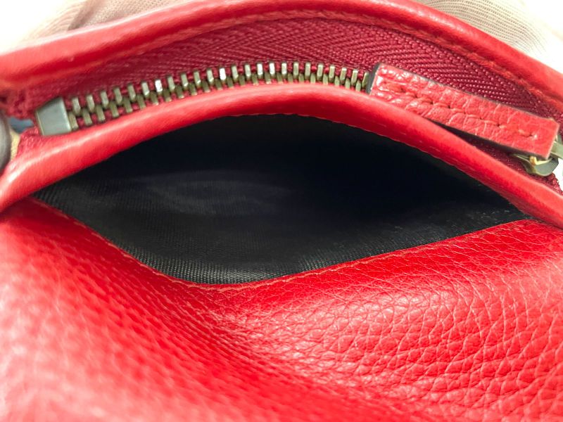 Gucci Animalier Taiga Head Leather Compact Wallet 453169 Red Made In Italy