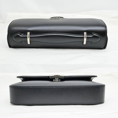 Gucci Clutch Bag Shoulder Bag Leather Black 739721 Shoulder Ladies