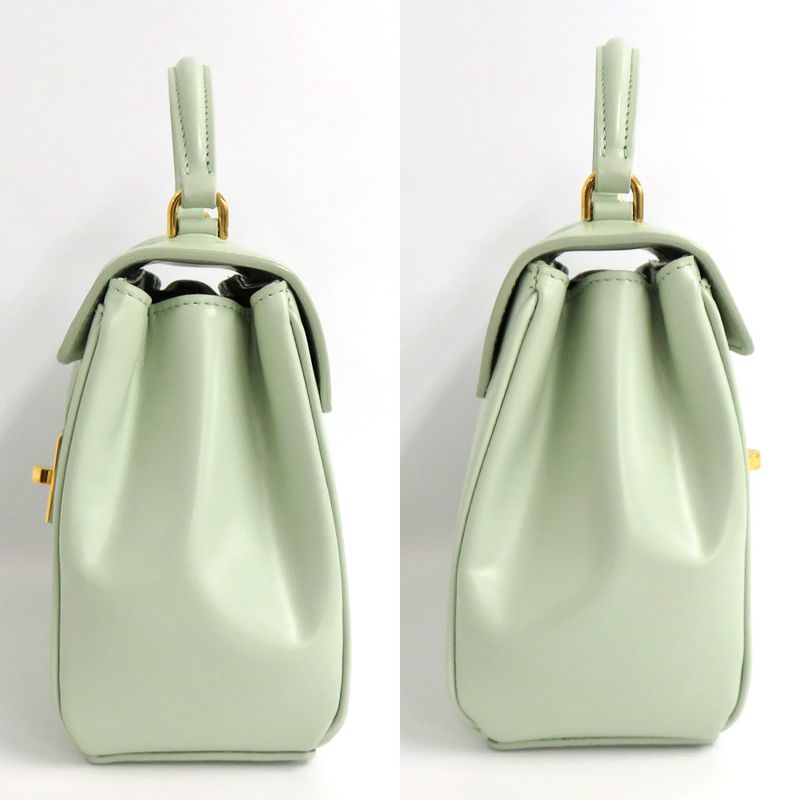 Celine Mini 16 Seise 197983bey.29ja Jade Calfskin 2way Handbag