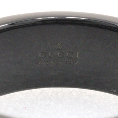 Gucci Icon Thin Band 18kwhite Gold × Corundum 14.5 Black Unisex 2.2g Ring
