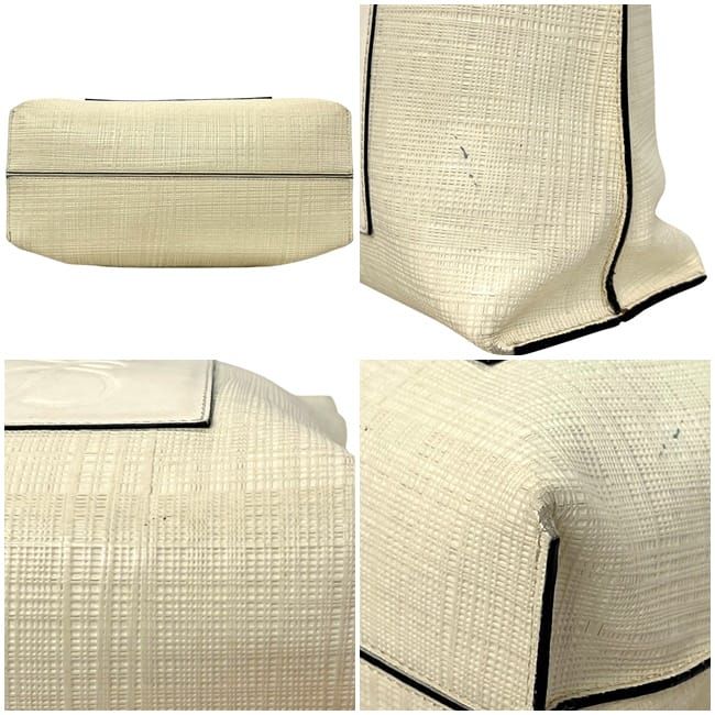 Loewe 2way Bag Shopper Bag Ivory White Linen