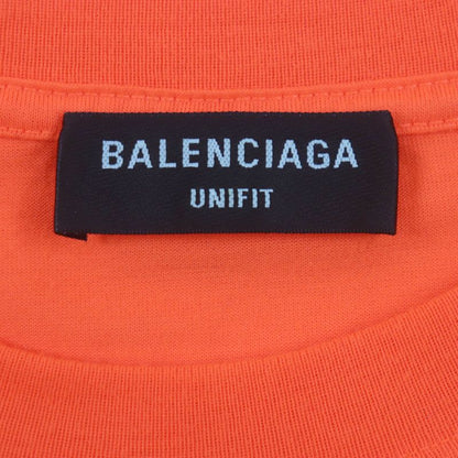  Balenciaga 2021 661715 Message Print Oversized Crew Neck Short Sleeve Short