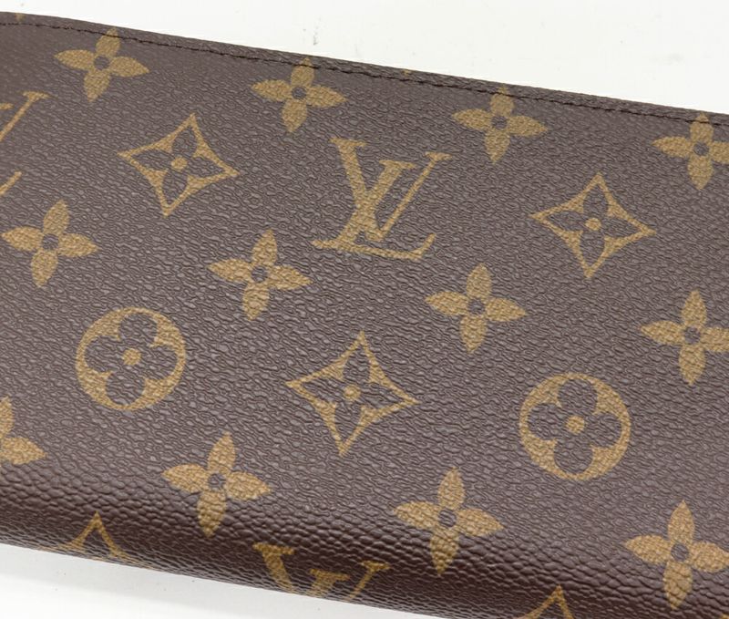 Louis Vuitton Round Zipper Long Wallet With Change Pocket Monogram Coclico