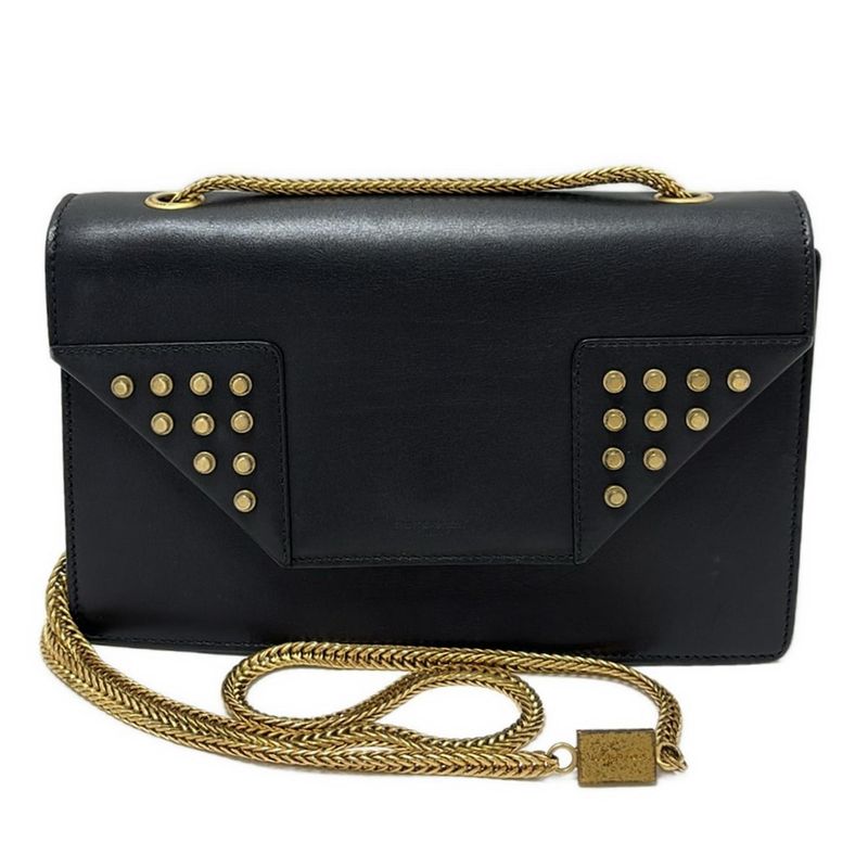 Saint Laurent Paris Shoulder Bag Betty 315681 Black Studded/chain Shoulder