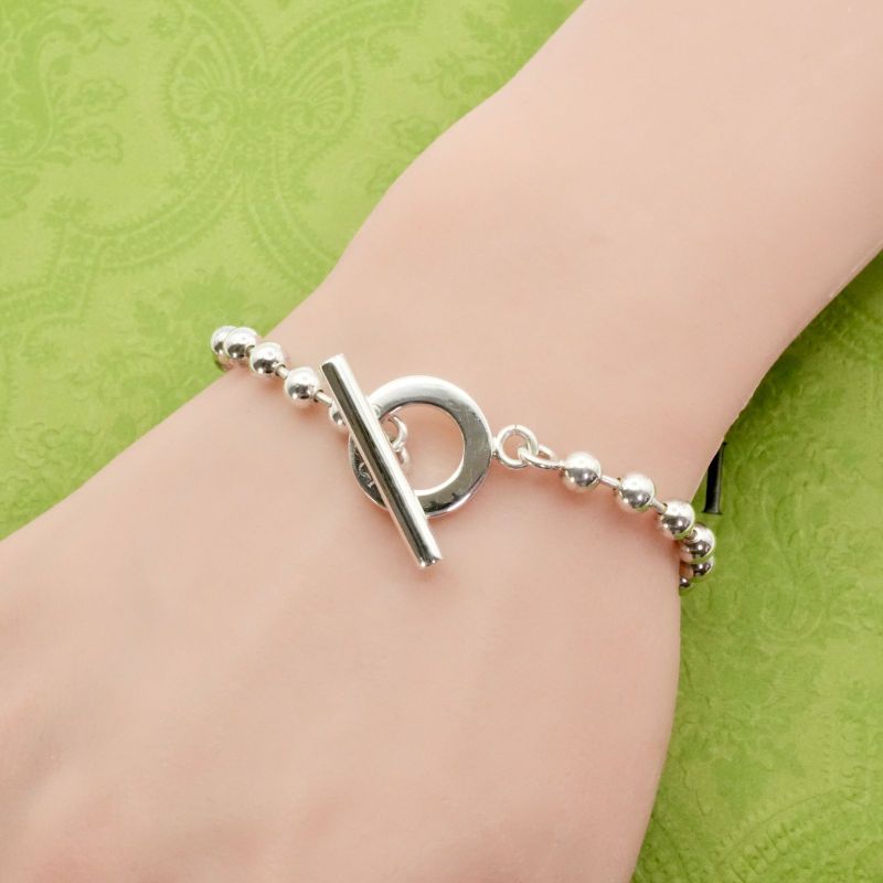 16cm (6.30in) Gucci Toggle Ball Chain Bracelet 25-672s