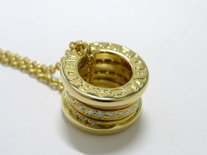 Bvlgari Bee Zero One Necklace 750yg 18K Yellow Gold Yellow Gold With Diamonds