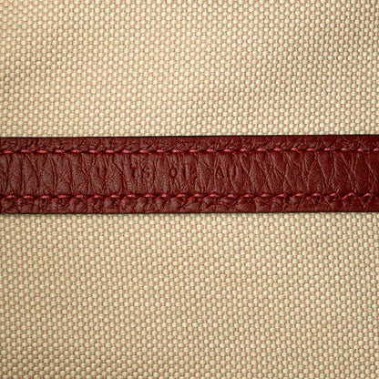 Hermes Pur Sangle Beige Red Brown Taurillon Clemence Toile Military Women Hermes