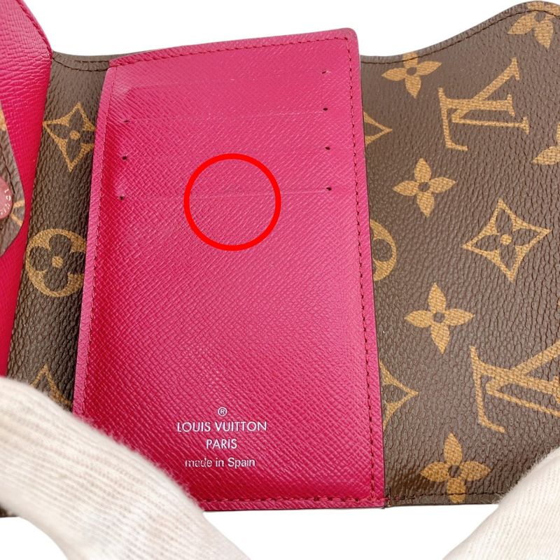 Louis Vuitton M60494 Monogram Portefeuille Marillet Compact Trifold Wallet With