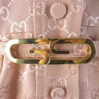 Gucci 691496 Cotton Rayon GG Pattern Belted Jumpsuit All-in-one Tunagi Pink 36