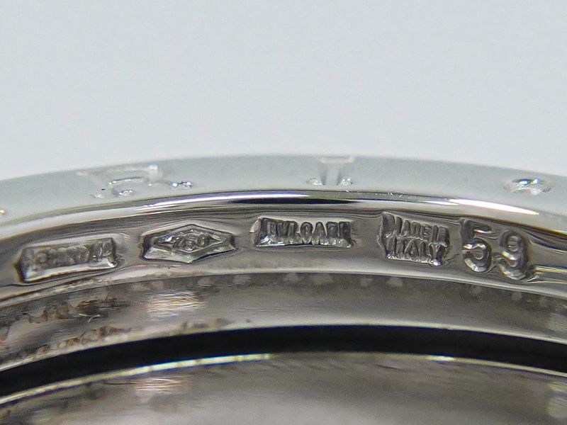 Authentic Bulgari Bvlgari B-zero1 750 WG Ring 59 17 White Gold Accessories