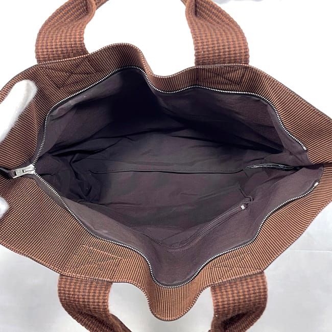 Hermes Tote Bag Her Line Cabas Brown Yale Excellent Condition
