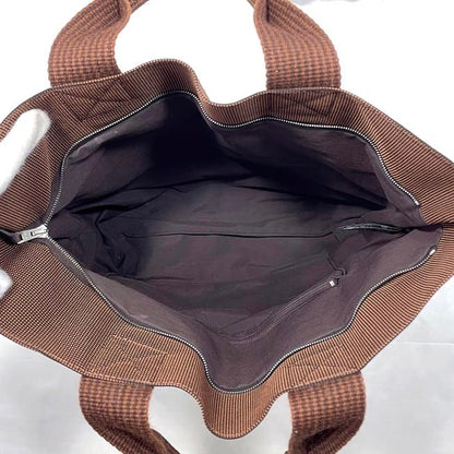 Hermes Tote Bag Her Line Cabas Brown Yale Excellent Condition