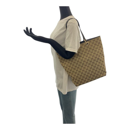 Gucci Beige Brown Gold Hardware GG Canvas 002 1098 Tote Bag Shoulder Bag Women