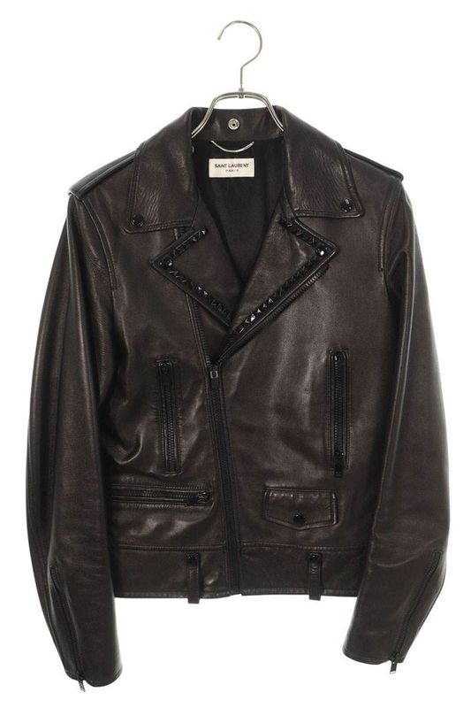 Saint Laurent Paris L01 455996 Y5oa1 Studded Decoration Classic Rider Scuff The