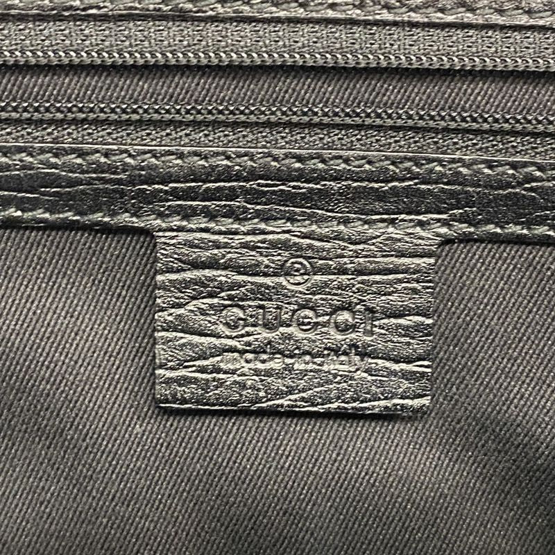 Gucci Tote Bag GG Canvas/bamboo 112526 Canvas Black Pin Cles Deuce