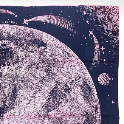 Hermes Carre Geant Carre 140 Clair DE LUNE Scarf Large Shawl Cashmere Silk Rose