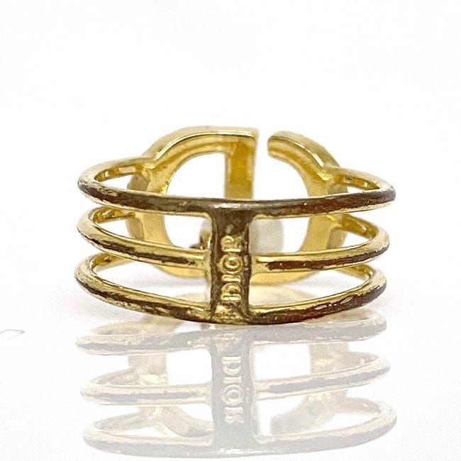Christian Dior Ring Gold #11 Ring GP