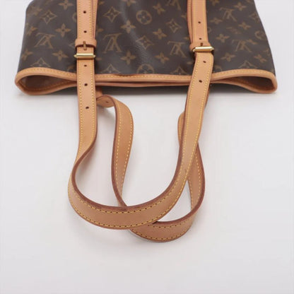 Louis Vuitton Monogram Bucket GM M42236 Leather Tote Bag Shoulder Hand A4 Brown