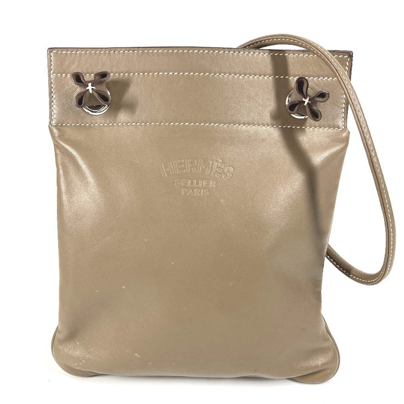 Hermes Shoulder Bag Sac Aline Mini Sac Aline Mini Leather Etoupe Gray