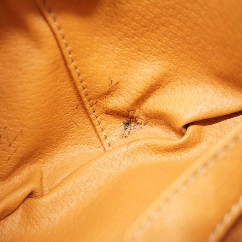 Celine Vanity Bag Macadam PVC Brown Gold Hardware Women