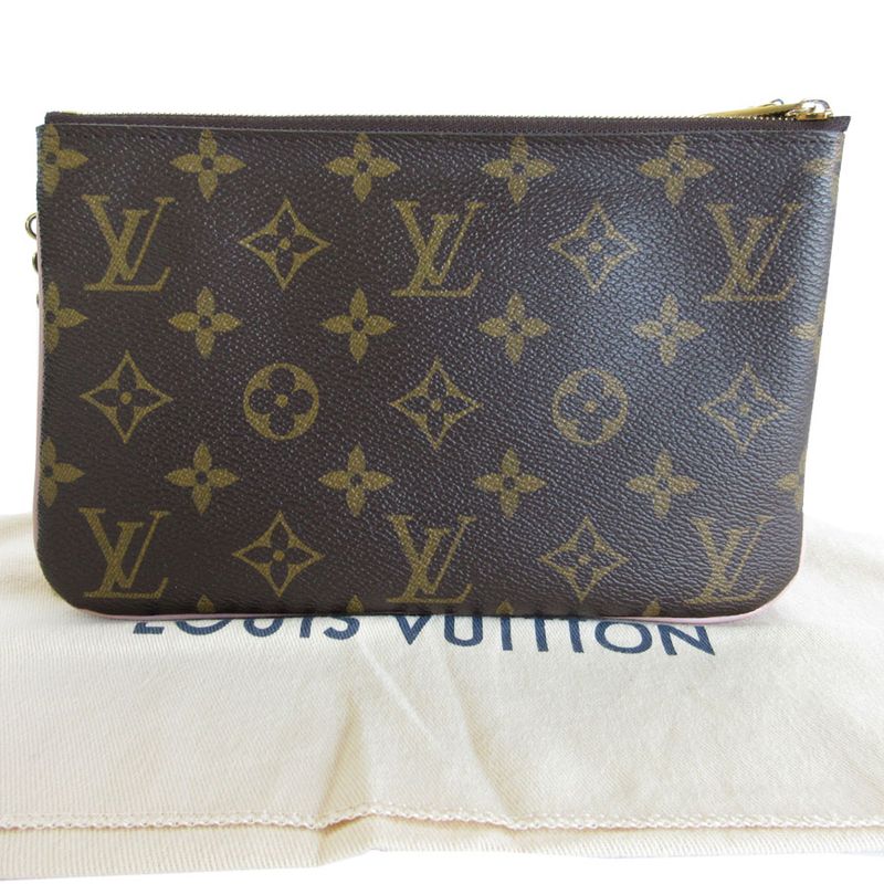 Louis Vuitton Crossbody Shoulder Bag Monogram Vivienne Pochette Double Zip