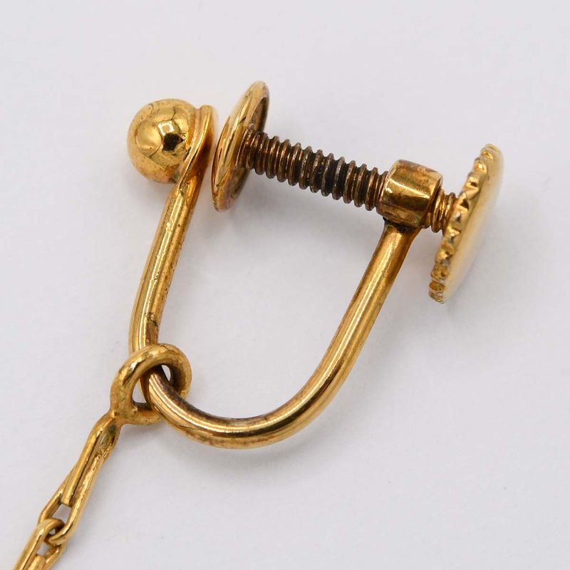 Celine Macadam Earrings Gold Color Triomphe Accessories Women H2484