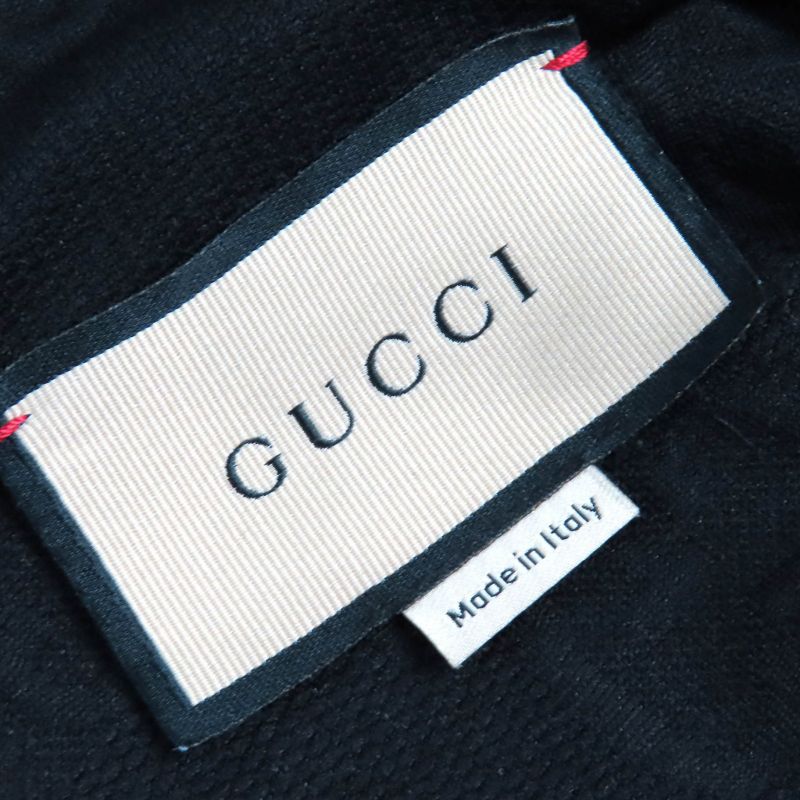 Gucci 661783 GG Embossed GG Logo Jersey Jacquard Zip Up Hoodie Oversized