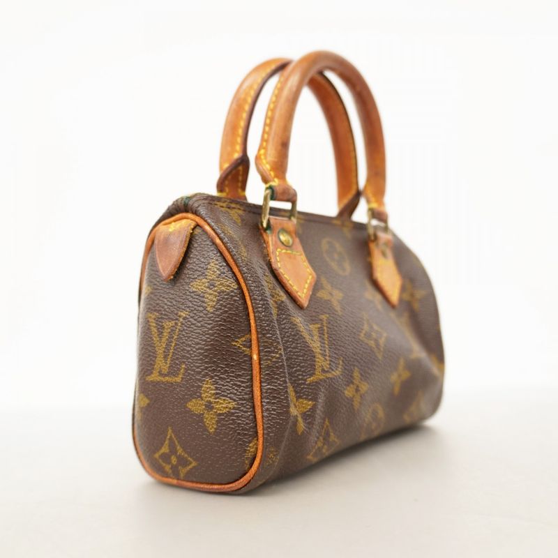 Louis Vuitton Handbag Monogram Mini Speedy M41534 Brown Ladies
