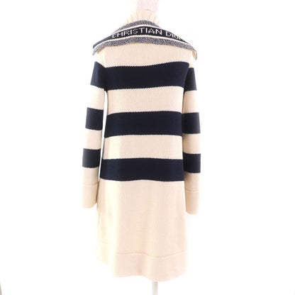 Christian DIOR 21AW 144m01am318 Cashmere Blend Striped Sailor Collar Knit