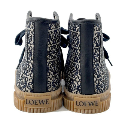 Loewe Sneakers Anagram High Cut Canvas 36 Shoes Navybeige