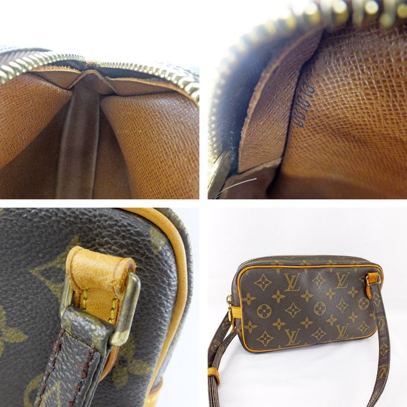 Louis Vuitton Pochette Monogram M51828 Shoulder Bag Gold Hardware Bag