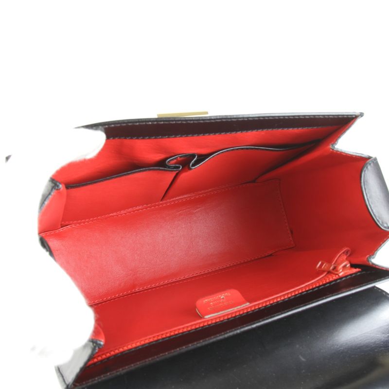 Celine Handbag Leather Black