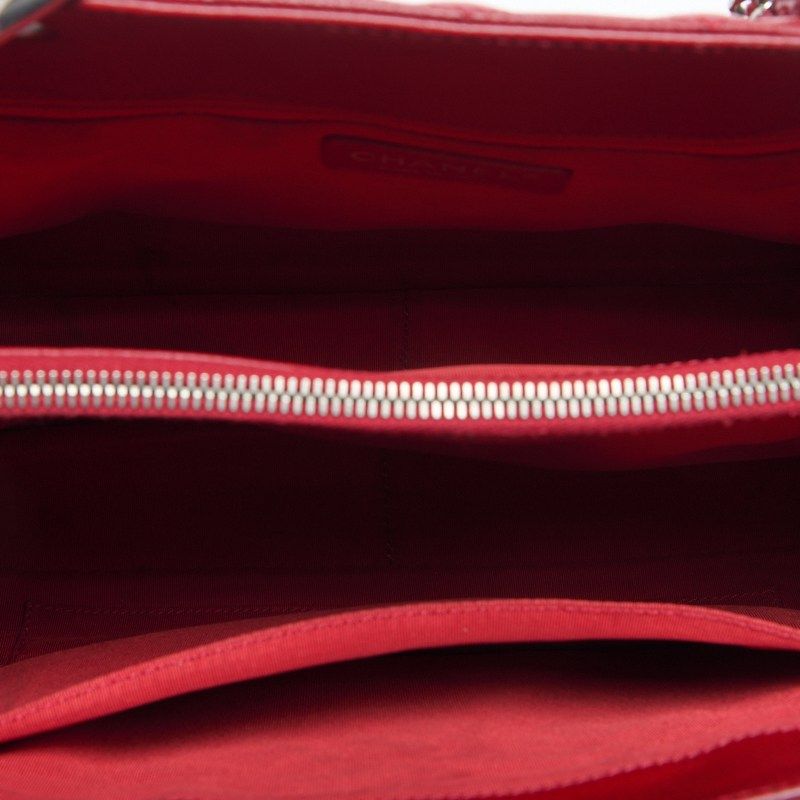 Chanel Matelasse GST Coco Mark Double Chain Shoulder Caviar Skin Red With