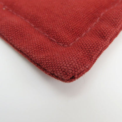 Hermes Pouch Bora Cotton Leather Bordeaux Enji Silver Hardware Flat Multi Pouch