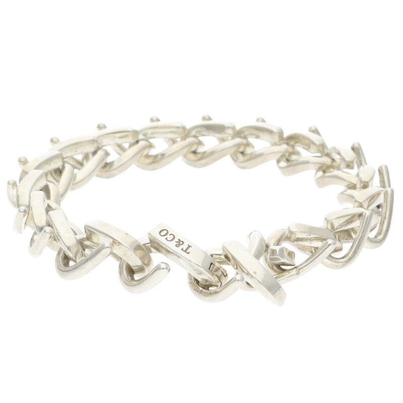 Tiffany & Co Forge Medium Link Silver Bracelet Men's M