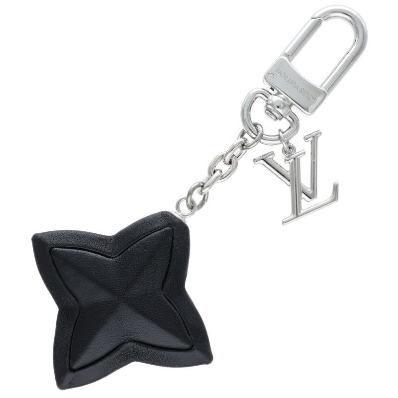 Louis Vuitton M02602 Key Holder/leather Flower LV Initial Bag Charm Women