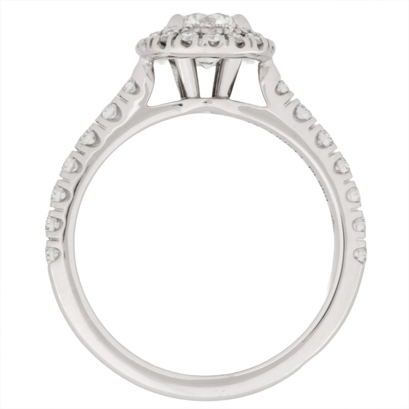 Cartier Destinée Solitaire Ring Diamond 055ct #48 Pt950 38g Ladies