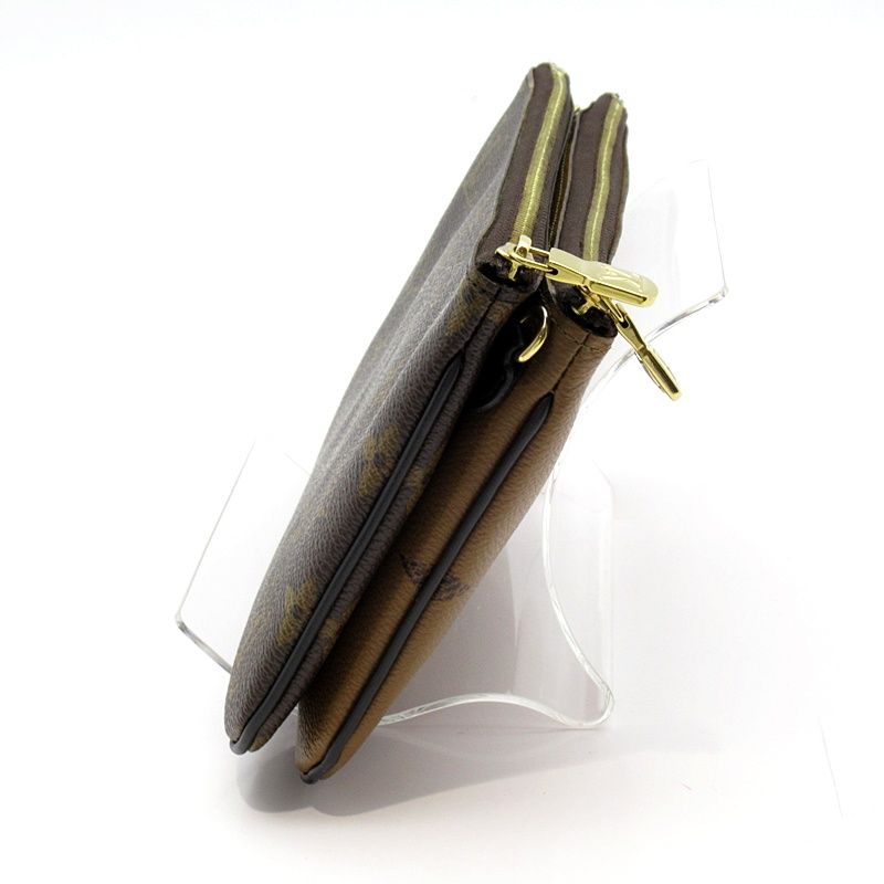 Louis Vuitton Pochette Double Zip M69203 Monogram Giant Reverse Women's